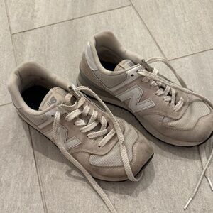 New Balance Light Gray Athletic Shoes